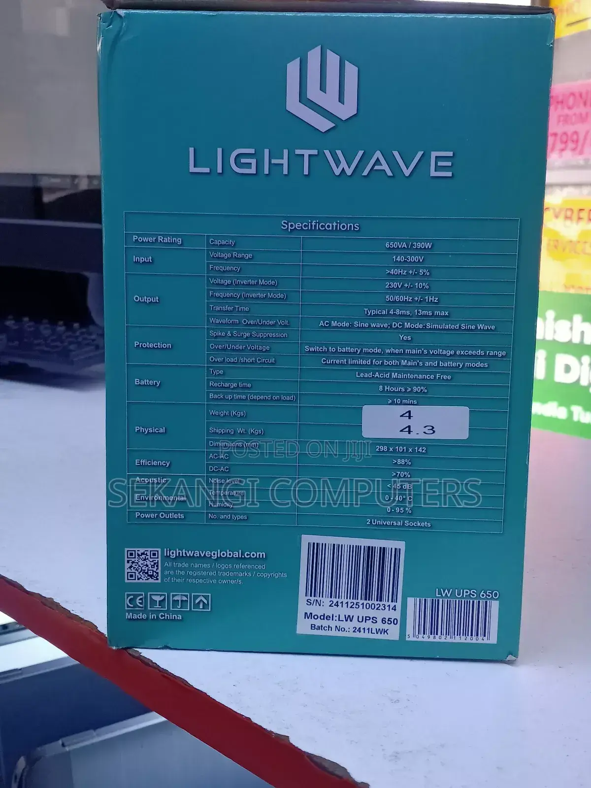 Lightwave Ups 650 Va