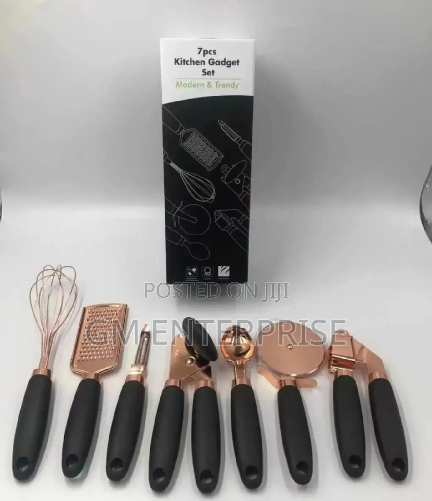 *High Quality 7pcs Kitchen Gadget Set With Copper Plated