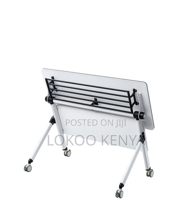 Office Desk; Mobile Foldable Rectangular Home Office Study Desk - thumbnail 10