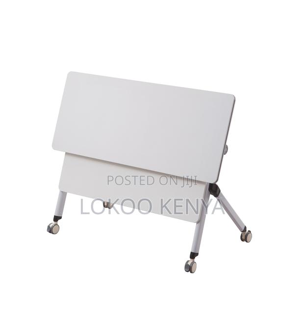Office Desk; Mobile Foldable Rectangular Home Office Study Desk - thumbnail 11