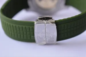 Patek Philippe Aquanaut Silver Green Rubber Straps