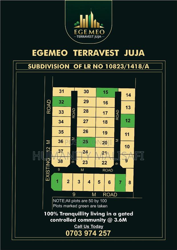 Prime Gateded Plots, (Egemeo Terravest Juja), 6km From Superhighway. - thumbnail 11