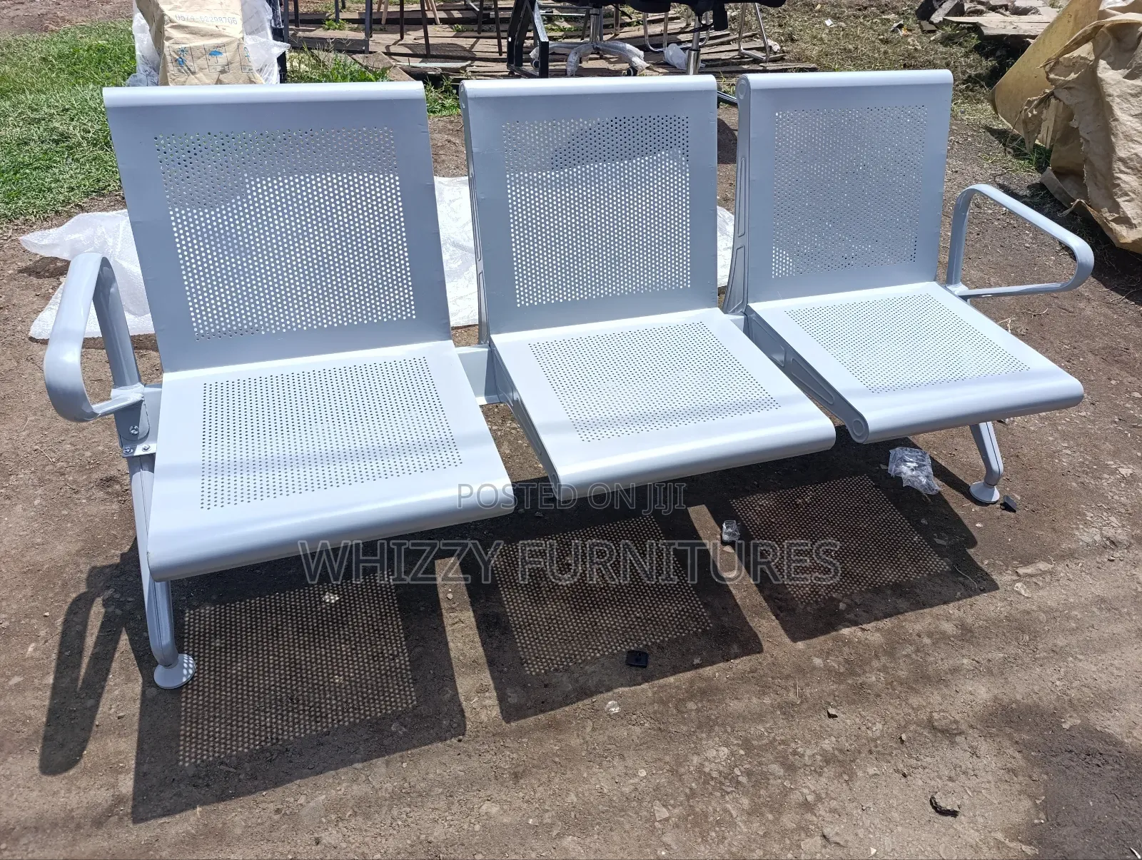 Heavy Duty 3seater Metal Waiting Chair