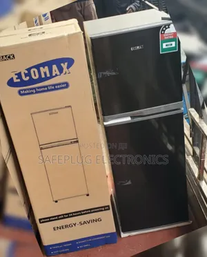 Double Door Refrigerator 138l Ecomax Refrigerator - Dark Silver