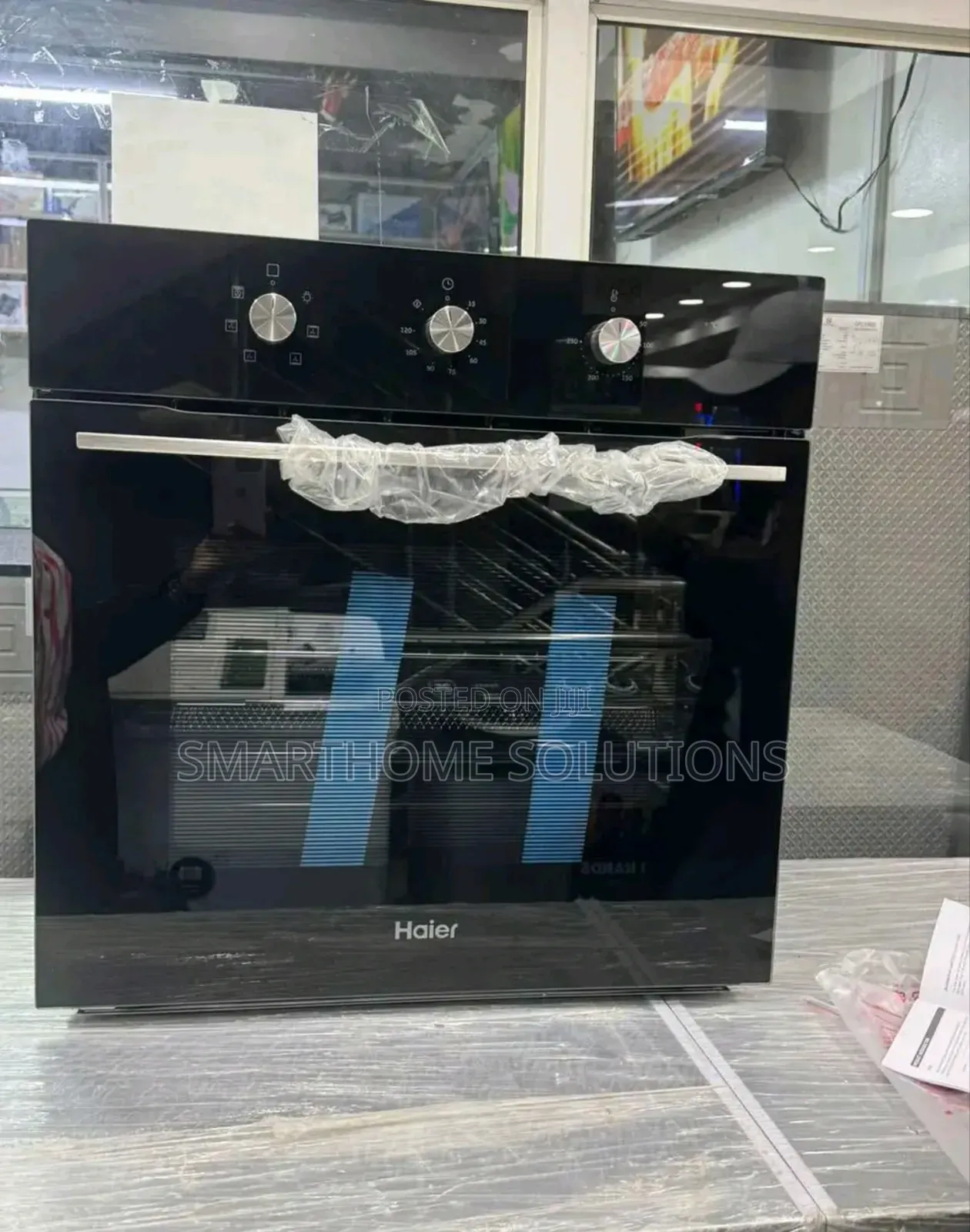 Haier Inbuilt Oven 60cm Rotisserie, Grill,Fan 67litres Hom -6400b