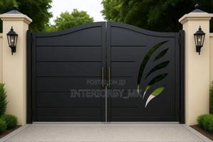 Modern Home Swing Gate | Smooth Finish | Custom Sizes - thumbnail 2