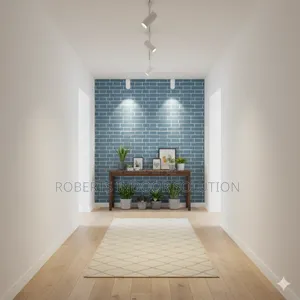 Revive Corners With Blue Brick Wallpaper 0.45×10m – Easy Diy