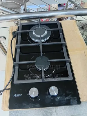 Haier Glass Inbuilt 2 Burner With Wok Burner Hob Cooker