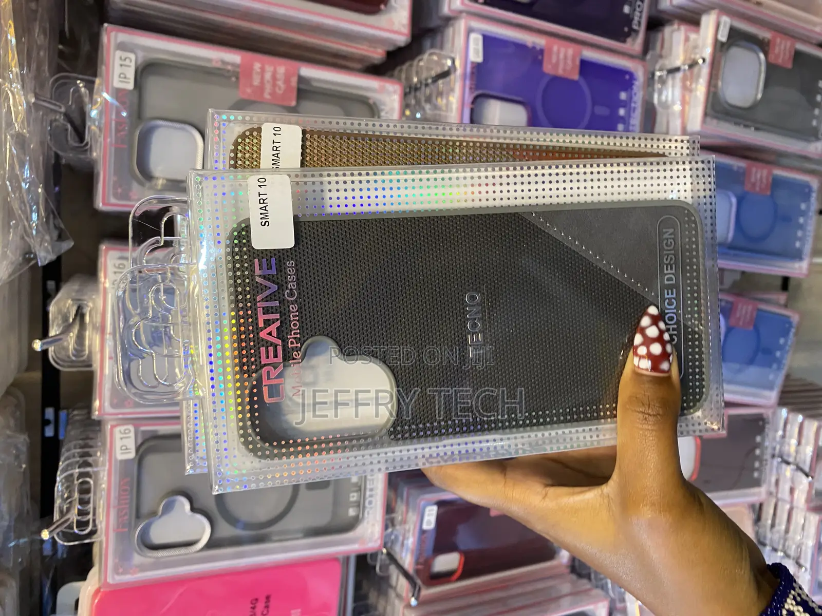 Aqiaer Nfinix Smart 10, Luxury Carbon Fiber Feel Pu Leather Case