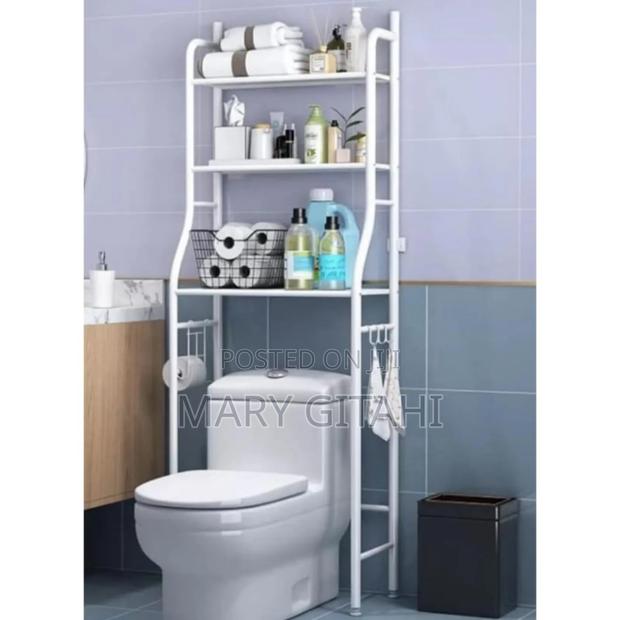 White Strong Toilet Rack at  - main view