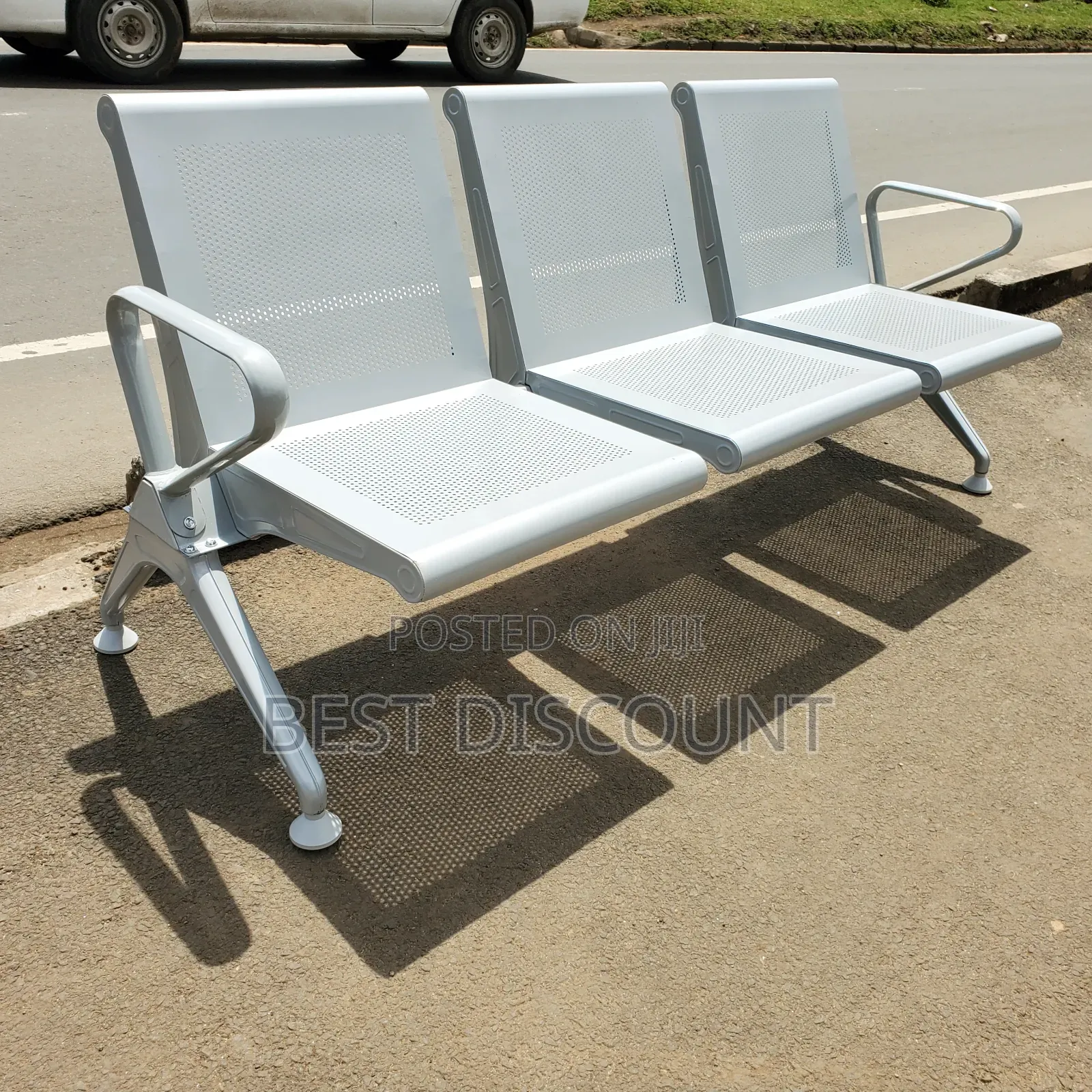 Durable 3- Seater Metal Waiting Chairs