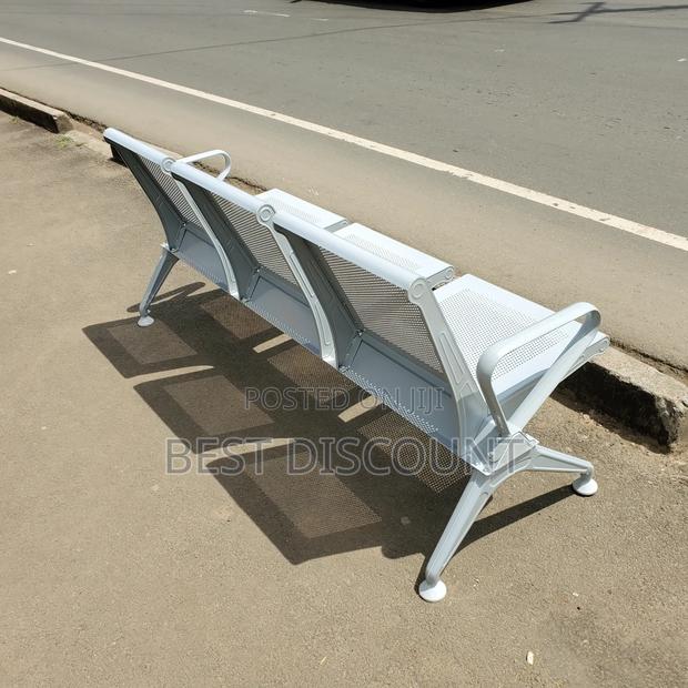 Durable 3- Seater Metal Waiting Chairs - thumbnail 2