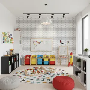Refresh Corners With White Brick Wallpaper 0.45×10m