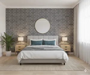 Redefine Your Interior With Grey Brick Wallpaper 0.45×10