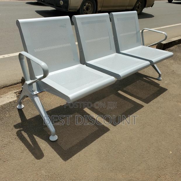 Modern 3 - Seater Heavy Duty Waiting Bench - main view