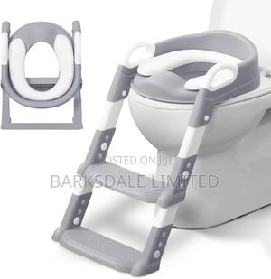 Kids Baby Foldable Potty Training Seat Step Stool Ladder - thumbnail 2