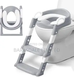 Kids Baby Foldable Potty Training Seat Step Stool Ladder