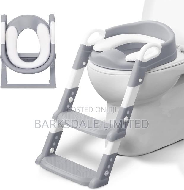Kids Baby Foldable Potty Training Seat Step Stool Ladder - main view