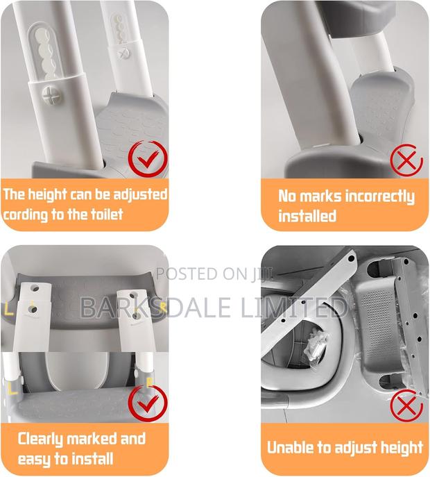 Kids Baby Foldable Potty Training Seat Step Stool Ladder - thumbnail 12