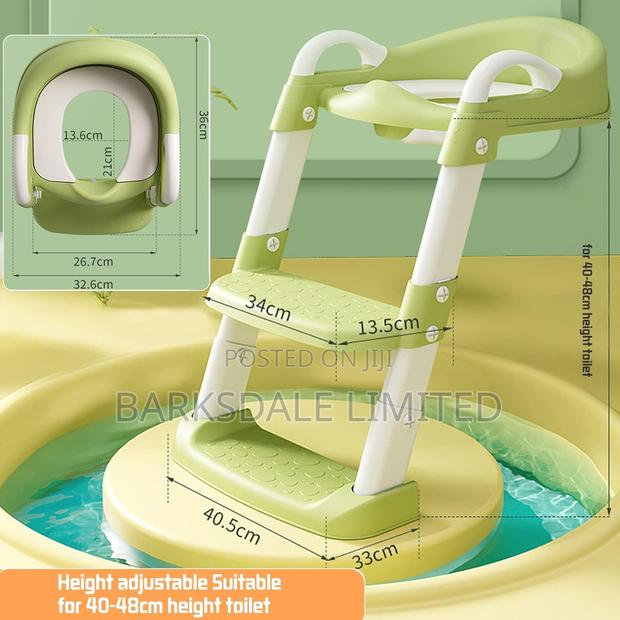Kids Baby Foldable Potty Training Seat Step Stool Ladder - thumbnail 13