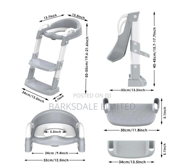 Kids Baby Foldable Potty Training Seat Step Stool Ladder - thumbnail 15