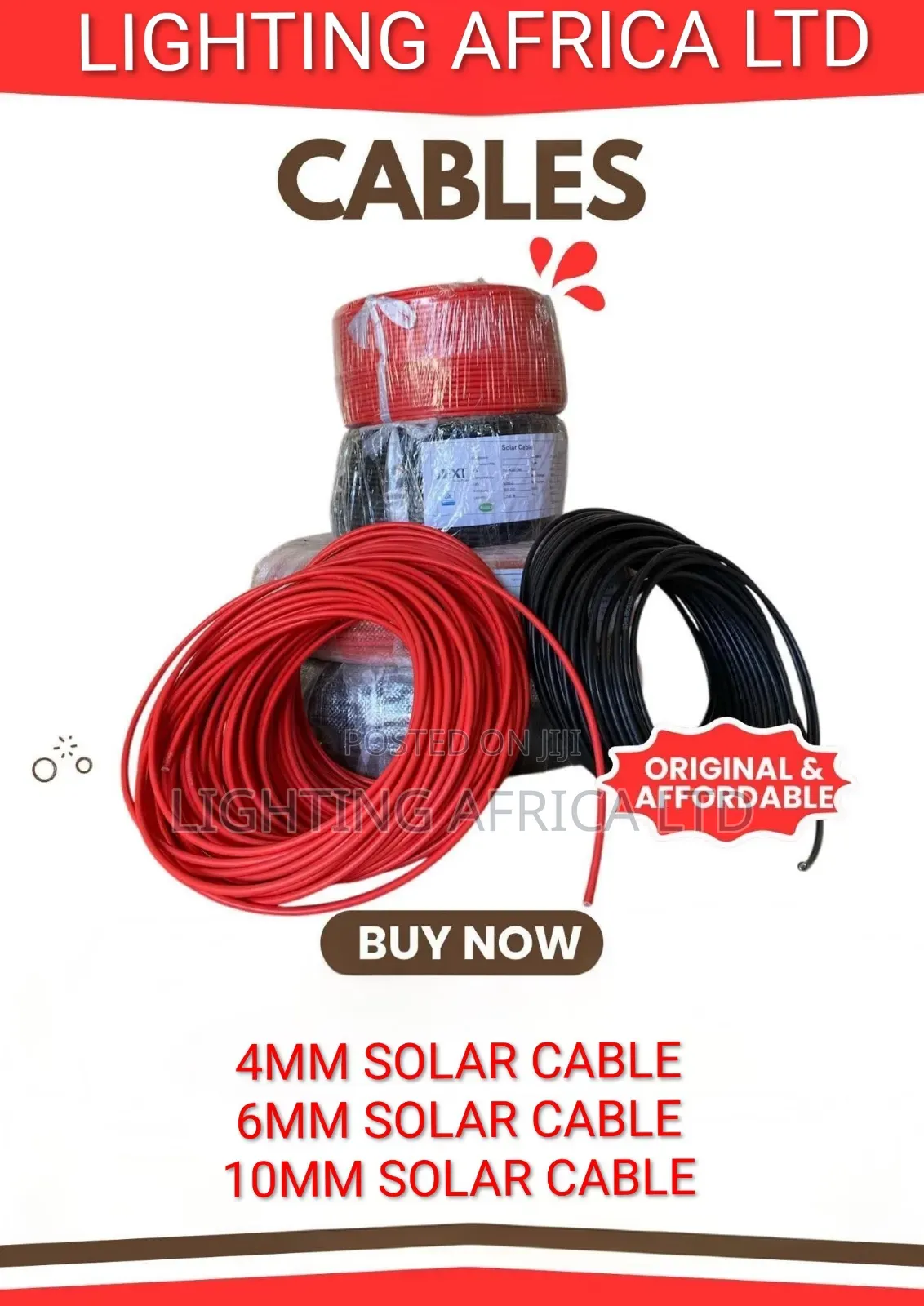 6mm Solar Auto Dropping Cable Per
