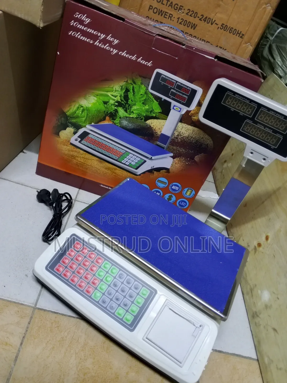 Receipt Printing and Weighing Scale