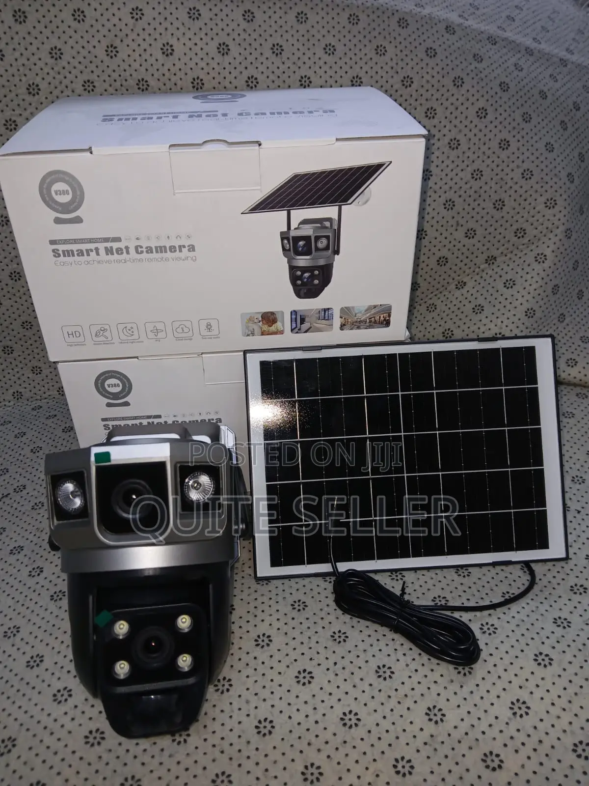Dual Lens V380 Smart Net Wifi Solar Powered 4g Simcard Camera