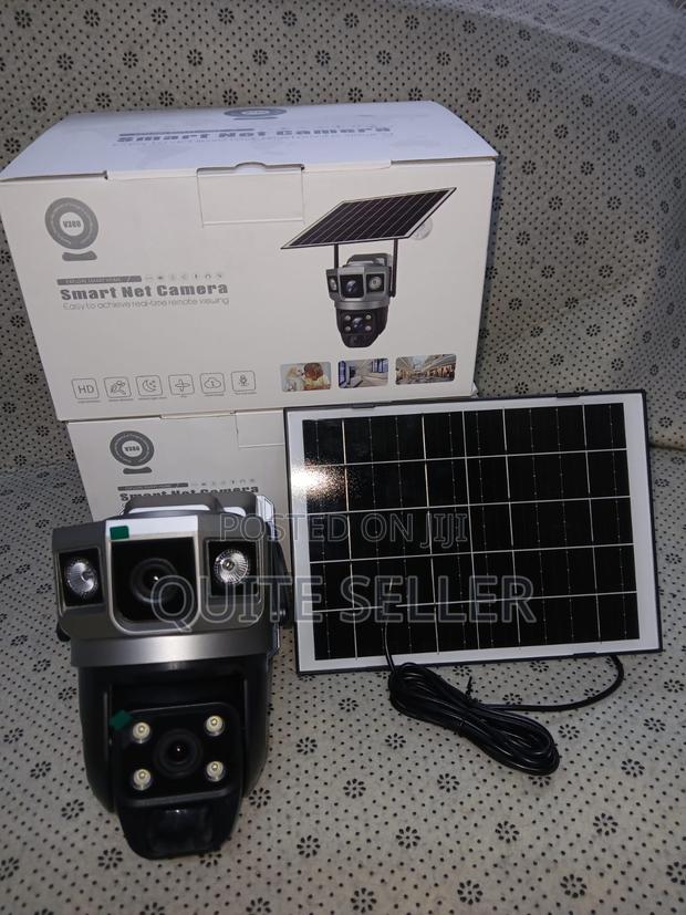 Dual Lens V380 Smart Net Wifi Solar Powered 4g Simcard Camera - main view