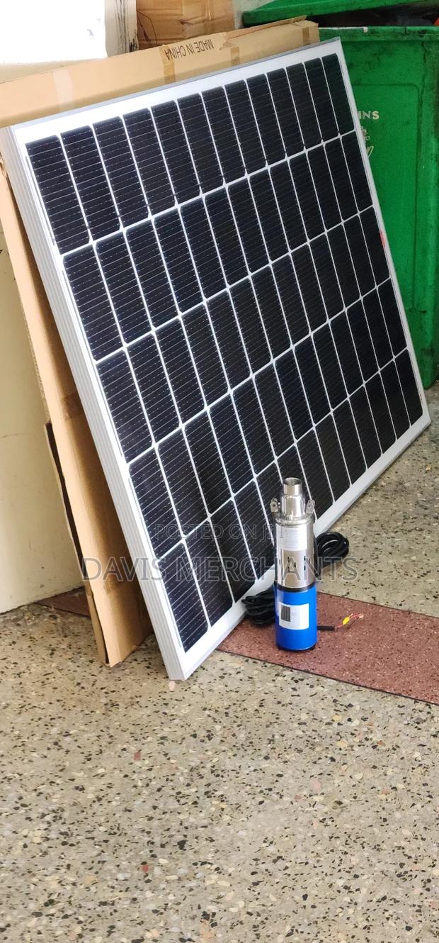 Solar Water Pump and 250w Solar Panel - main view