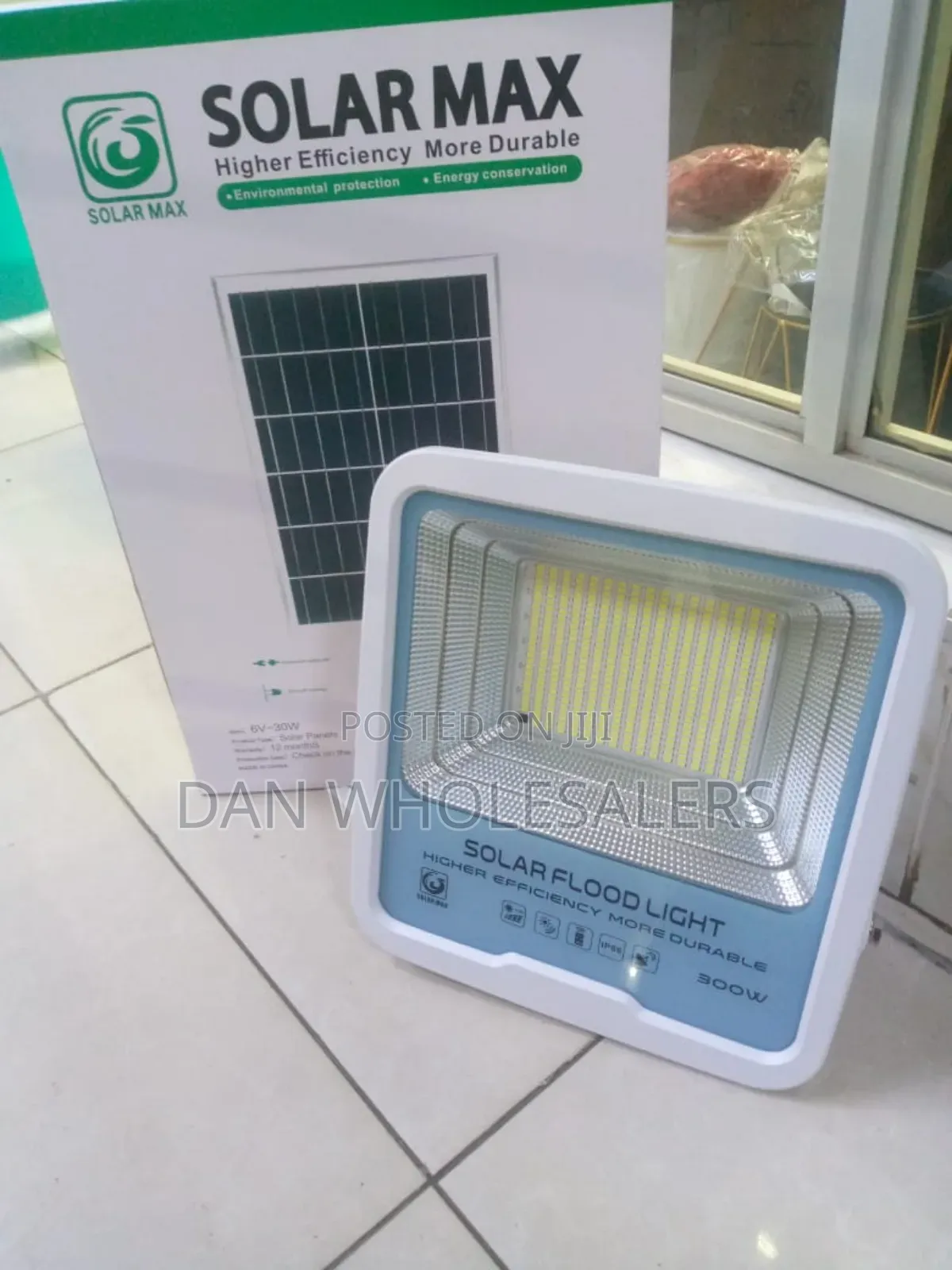 Solarmax 300w Solar Flood Light - Waterproof Security