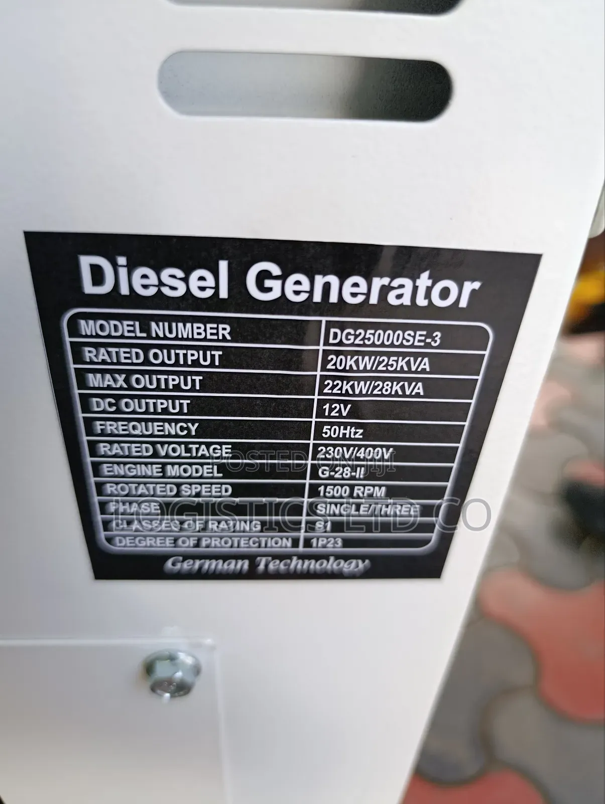 Pulsar 20kva Single/3 Phase Super Silent Diesel Generator