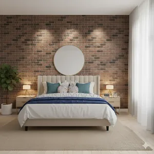 Natural Brown Brick 0.45×10m – Simple Diy Wall Accent