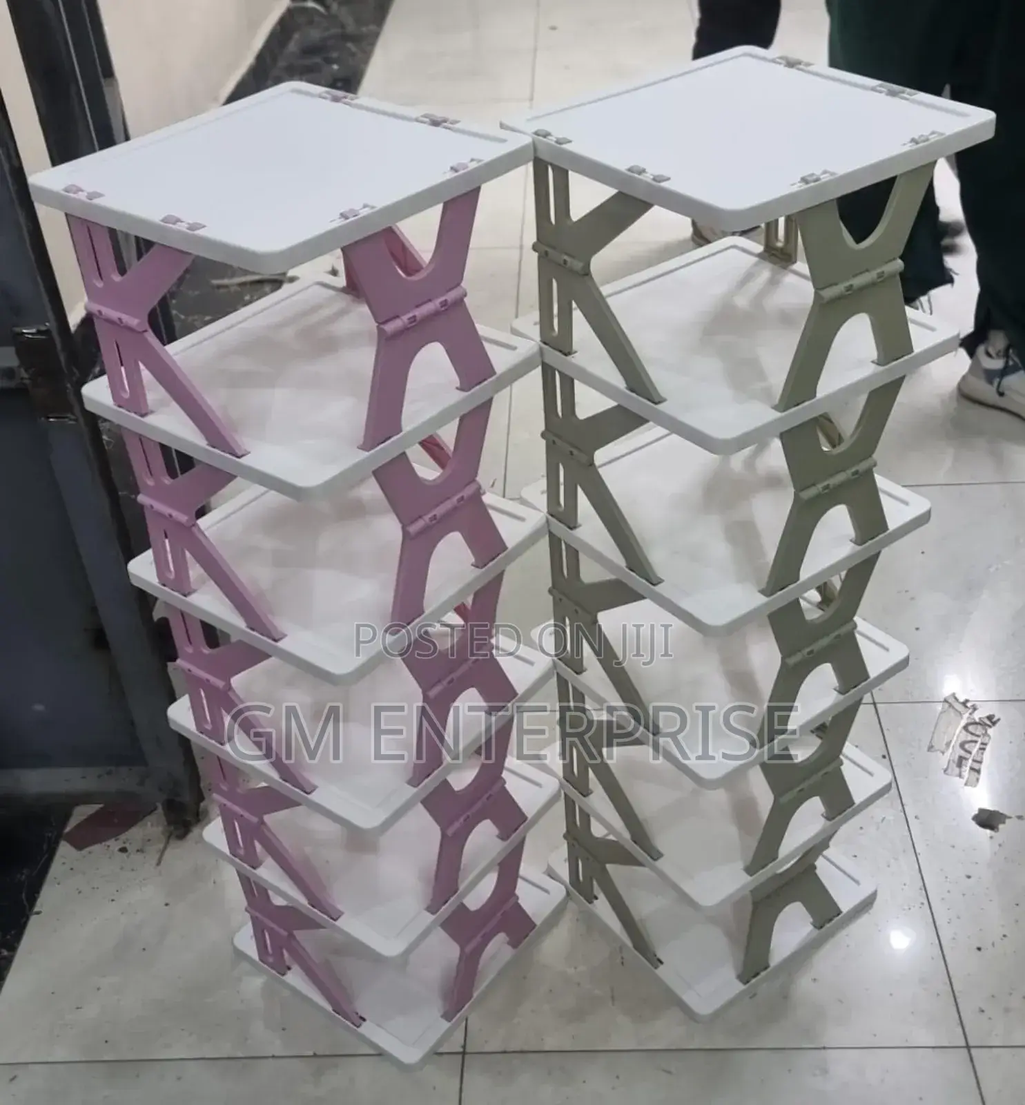 6 Layer Foldable Retracting Shoe Rack