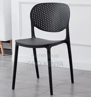 Home Chair; Colorful Modern Hollow Back Outdoor Plastic Dining Chair