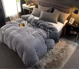 Single Velvet Grey Warm Quality Duvets