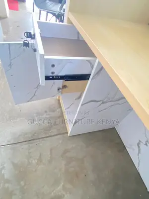 2.0m Executive Imported Brown Reception Front Desk