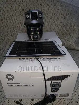 V380 Solar Charging With Buildin Battery 4g Dual Lens Camera