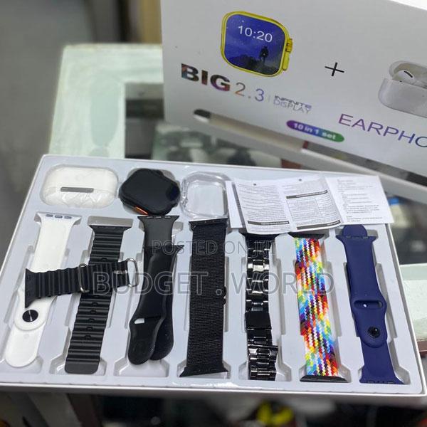 7strap 10-1 Set–Bt Calling Smartwatch With Amoled Displayi20 Ultra Max - main view