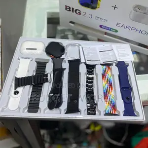 7strap 10-1 Set–Bt Calling Smartwatch With Amoled Displayi20 Ultra Max