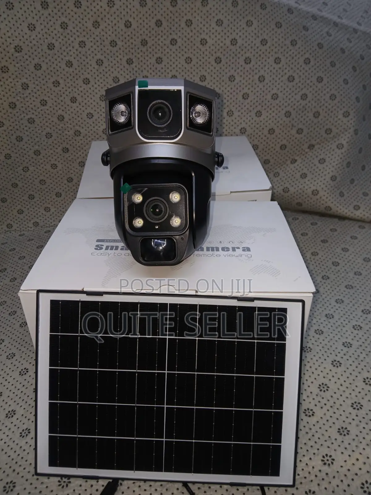 V380 Pro Dual Lens PTZ Camera Two-Voice Way Camera Wireless Solar 4g