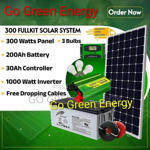 300w Solar Lighting Full Kit