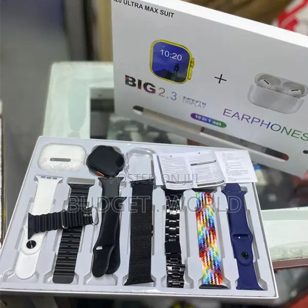 Fashion (I20 Ultra Max Suit) 10 in 1 Set Smart Watch