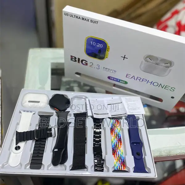 Fashion (I20 Ultra Max Suit) 10 in 1 Set Smart Watch