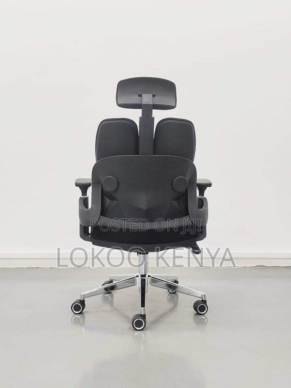 Office Chair; Full Fabric High Back-Dual Orthopedic Office Chair - thumbnail 3