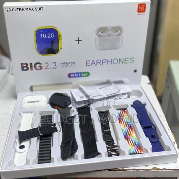 I20 Ultra Max Suit Smart Watch Set Combination Wrist Earphone - thumbnail 2