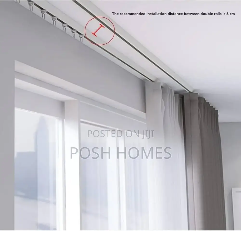 Non Bendable Double Curtain Tracks