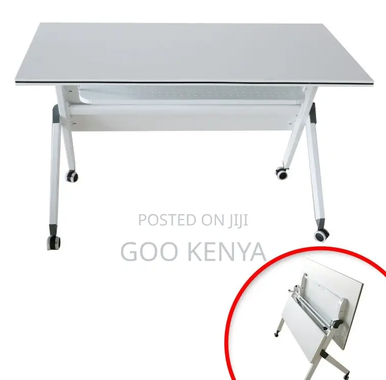 Office Desk; Smooth Surface Movable Folding Office Table