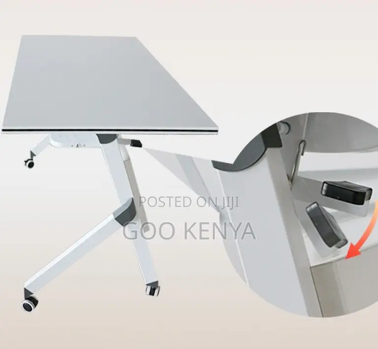 Office Desk; Smooth Surface Movable Folding Office Table