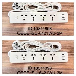 Itel Isu-6421wu 4way Universal Extensions With Usb Charging Port - thumbnail 2